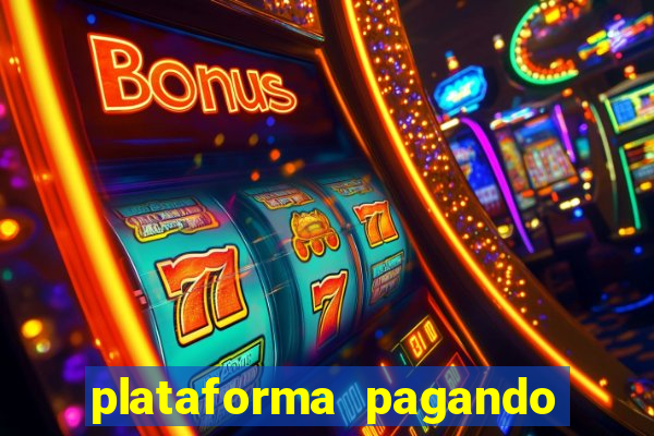 plataforma pagando fortune tiger